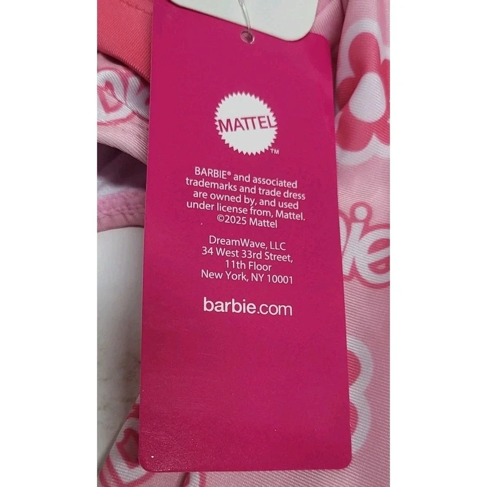 Barbie Toddler Girls Pink Long Sleeve Bikini Swimsuit 2-Piece‎ UPF 50+ Size 3T